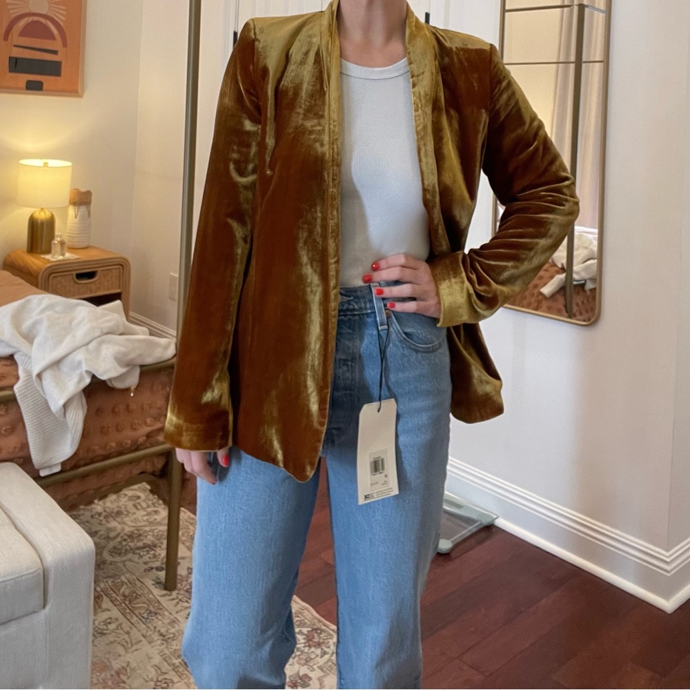 LOFT velvet blazer